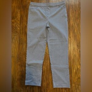 Alfred Dunner Blue and White Checkered Pants Women’s Size 12